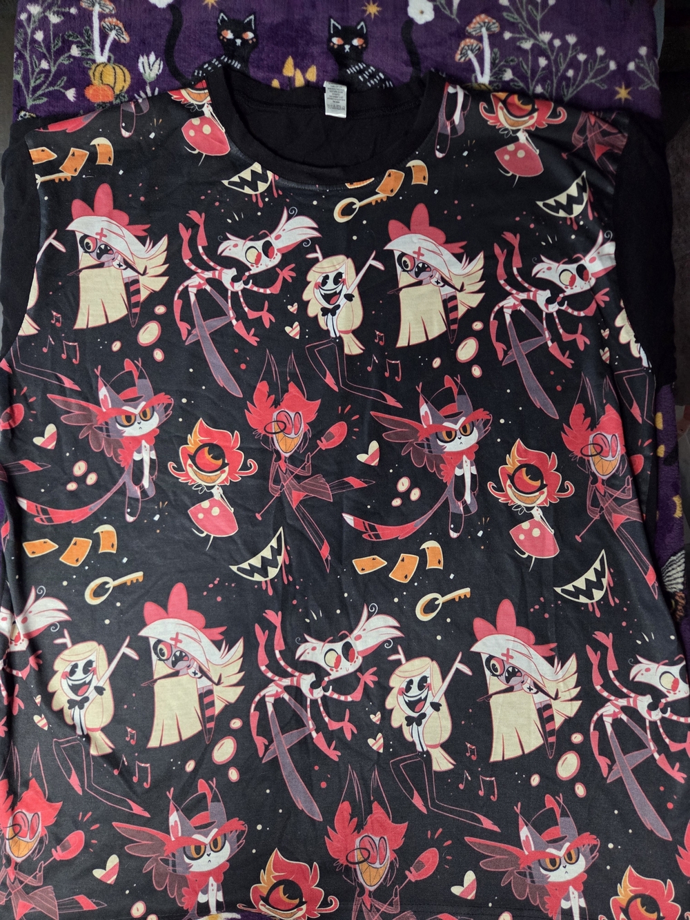 Extremely rare discontinued Hazbin Hotel All Over Print Shirt XL